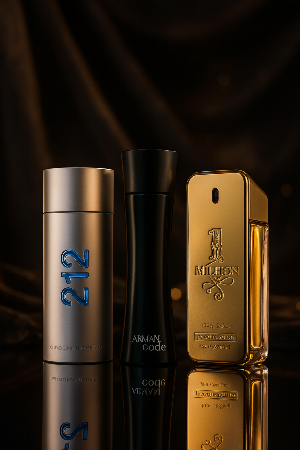 Set de 3 parfumuri: 212 Men NYC, Paco Rabanne One Milion, Armani Code Homme 100ml