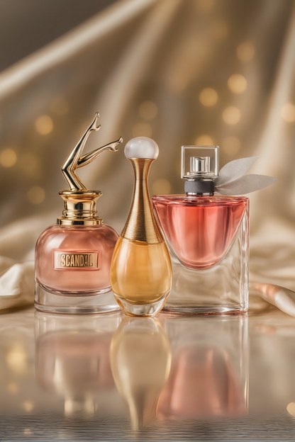 Set de 3 parfumuri: SCANDAL, J'ADORE, LA VIE EST BELLE – 100 ml